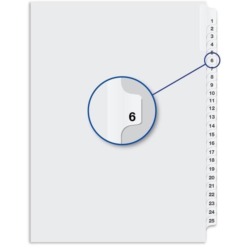 Image Quest Numerical Litigation Index Dividers