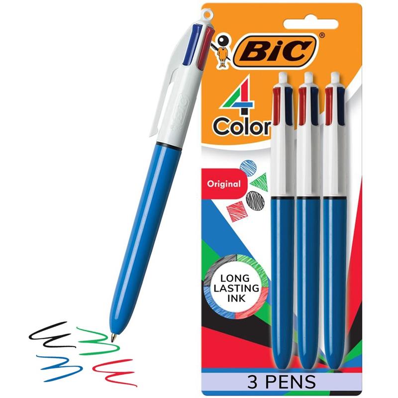 Image 4 Color Retractable Ballpoint Pen